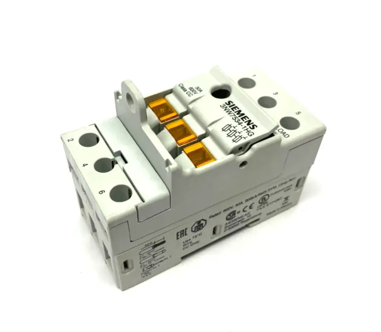 Used SIEMENS 3-POLE FUSE HOLDER CLASS CC Fuse Accessories | Maverick Industrial Sales #1106005