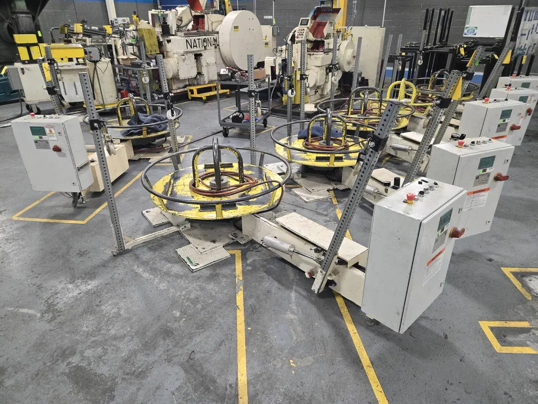 RMG 6450V-60-F Powered Uncoiler for Heading Machine