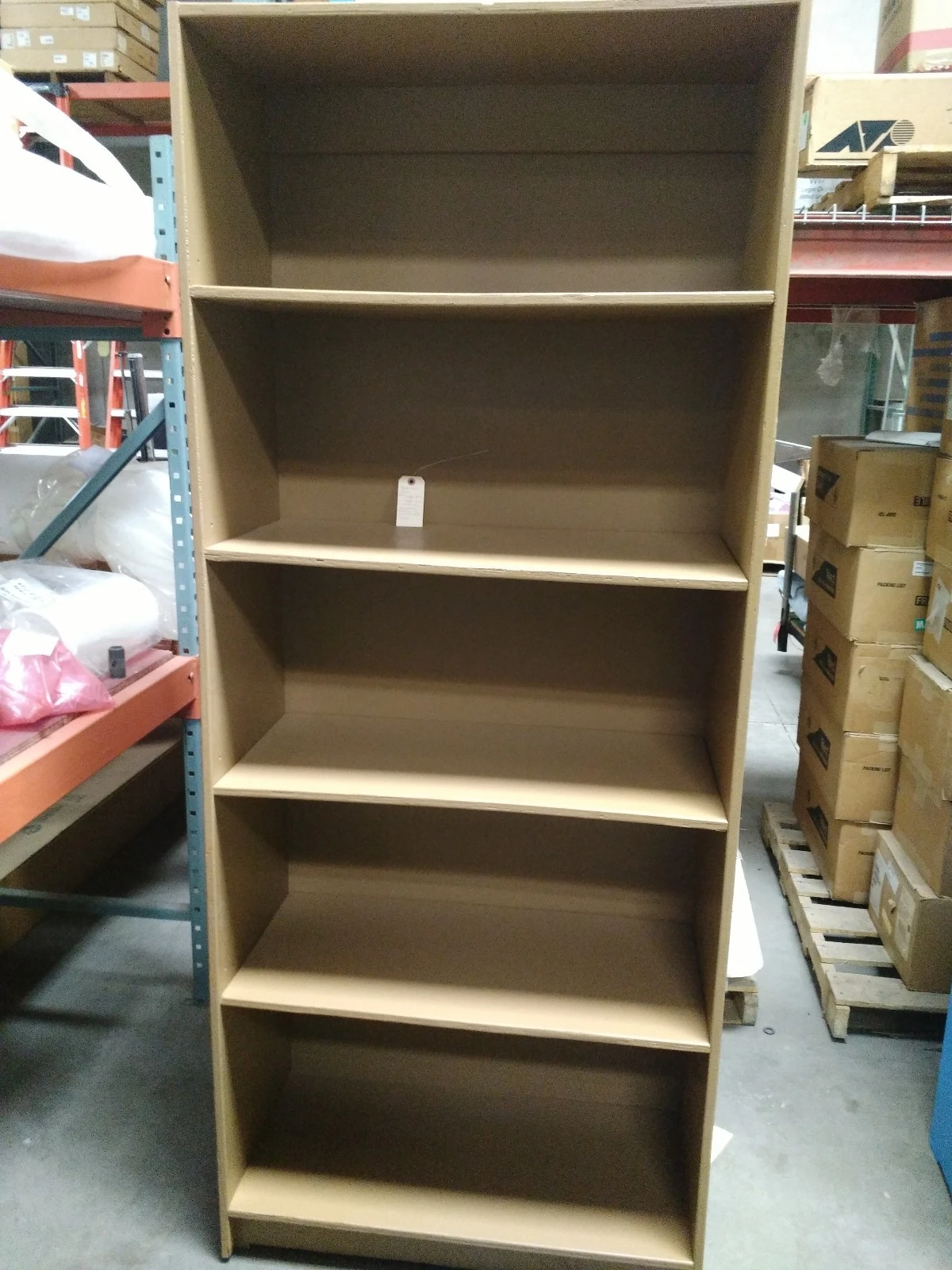 Custom Brown  Design Storage Unit Design Furniture 34"X16"X80" 5 Shelves