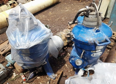 (2) Alfa-Laval SRG 509H-70H hermetic separators, 316SS.