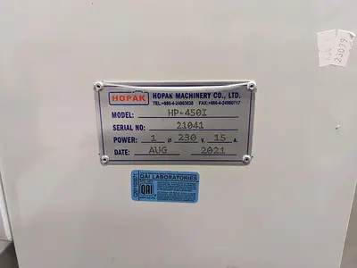 USED 2021 HOPAK MACHINERY CO HP-450I