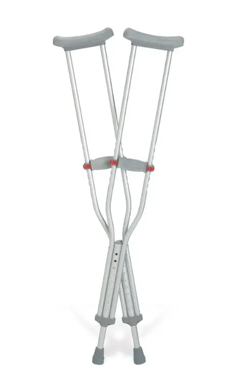 Medline Crutch Aluminum Red-Dot Tall Adult