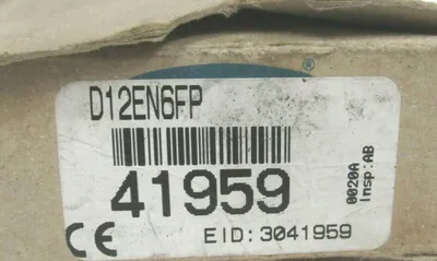 NEW BANNER D12EN6FP 41959 FIBER OPTIC SENSOR