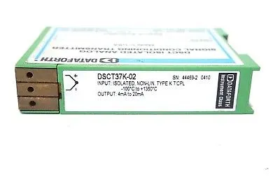 USED DATAFORTH DSCT37K-02 ANALOG SIGNAL CONDITIONING TRANSMITTER DSCT37K02
