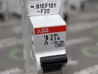 Lot of 10 ABB S201-K2 Single Pole Circuit Breakers 2A 230/400VAC Used