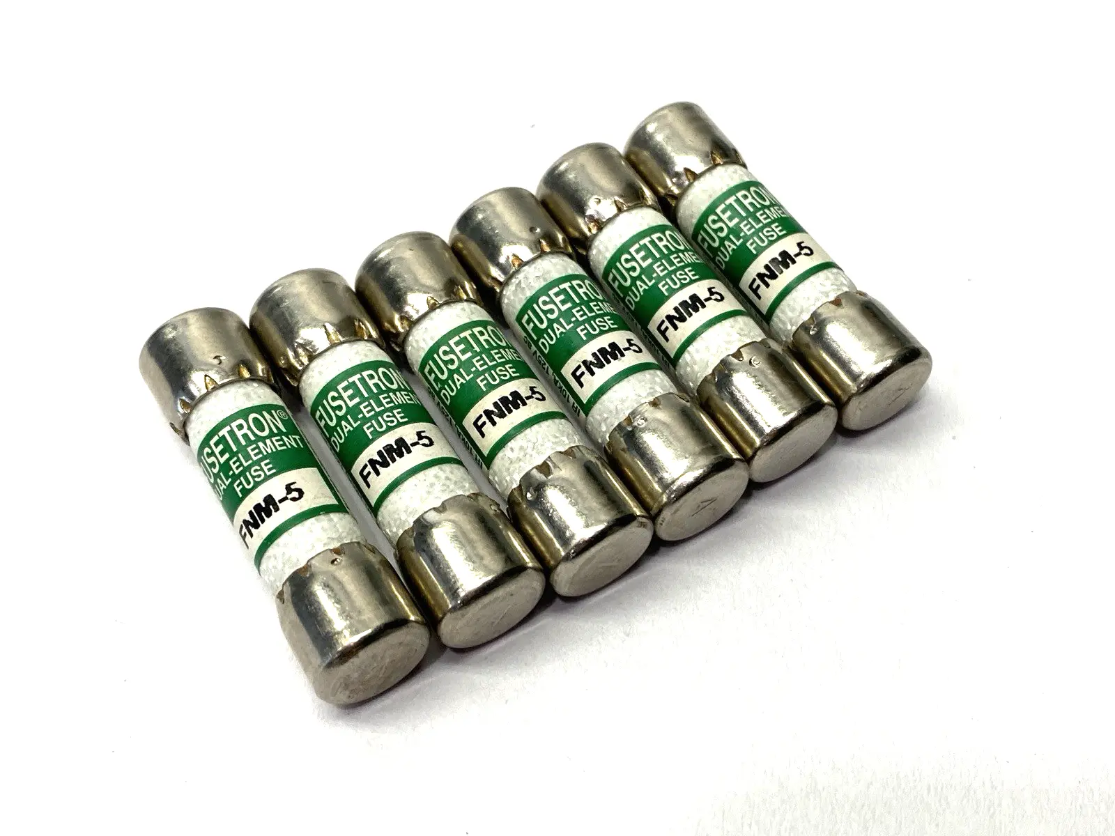 USED COOPER BUSSMANN FUSETRON TIME-DELAY MIDGET FUSE 250V 5A LOT OF 6