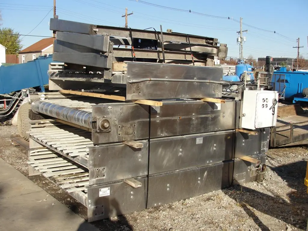 SPC6991  Accumulation Table 480" long x 72" wide Nercon rectangular bi-directional accumulation table Stainless Steel