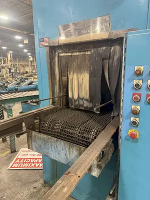 24" x 24" RANSOHOFF 3-STAGE STEEL MESH CONVEYOR PASS THROUGH PARTS WASHER: YOBRO #24301
