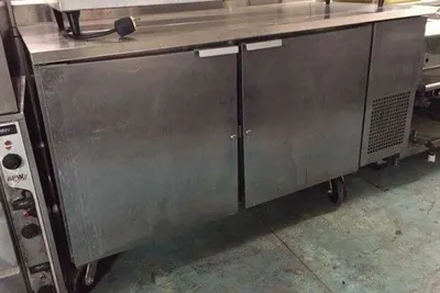 75-0371 McCall STSS-20-RSE Self Contained 2 Door Work Table Cooler