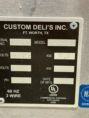 Custom Deli Inc. DILW4SS Heated Display Case Fully Refurbished
