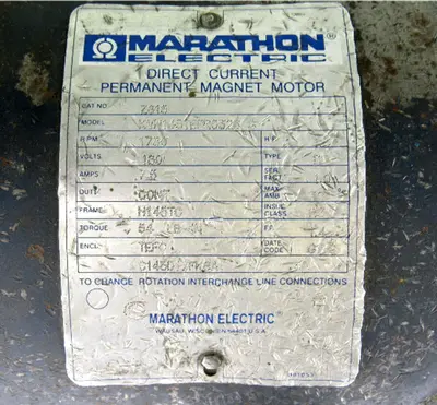 USED MARATHON ELECTRIC Z615 145TEFR5326