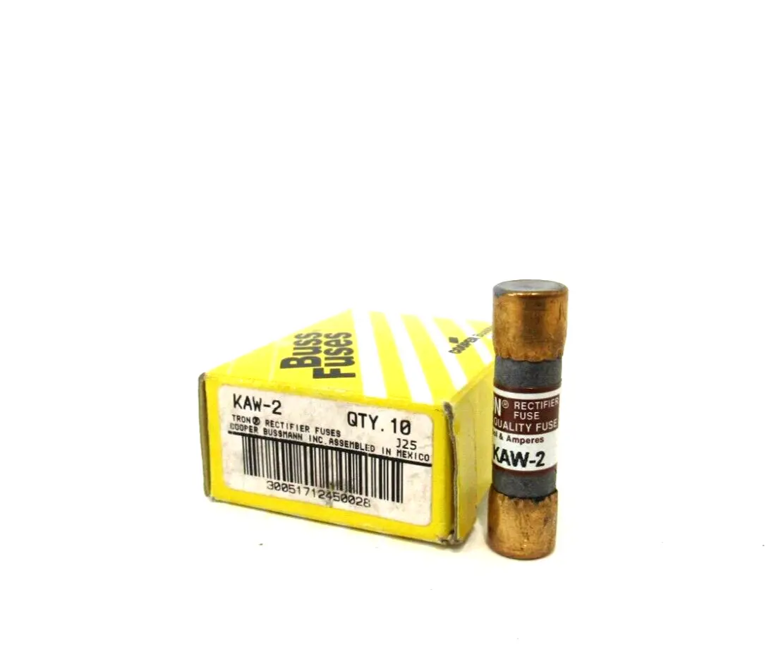 BOX OF 10 NEW BUSSMANN KAW-2 BUSSMANN KAW2