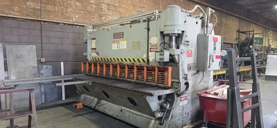 Used 1900 PACIFIC 375R10 Power Squaring Shears (Inch) Michigan US | Revelation Machinery #1516838