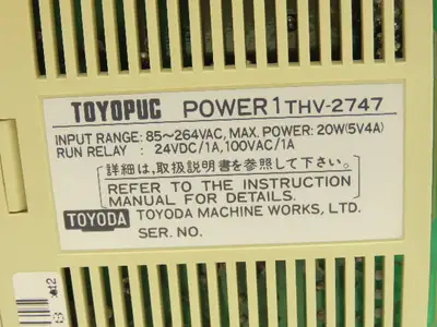Toyoda THR-2766 Toyopuc PLC 8-slot Chassis Rack CPU Processor I/O Module