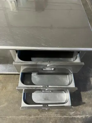 Used Falcon Restaurant Supply Used 72" Single Compartment Stainless Sink with 3 Drawers and GFCI Outlet - SS311 Sinks Illinois US | Falcon Restaurant Supply #1375626