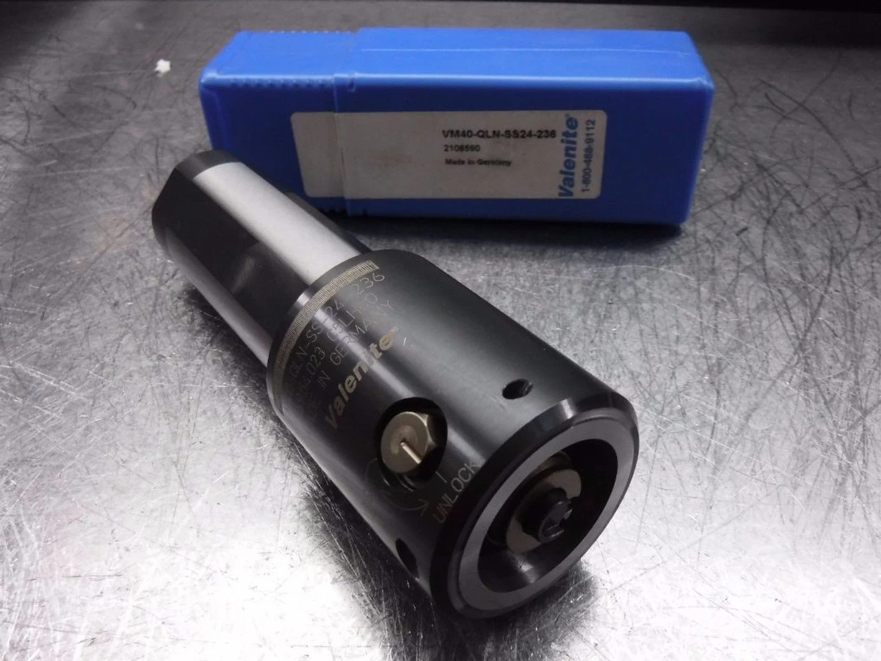 Valenite 1.5" Straight Shank KM40 Clamping Unit VM40-QLN-SS24-236 (LOC148B)