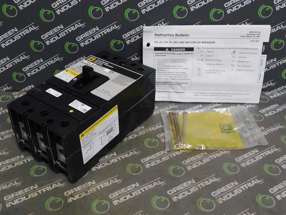 Square D KHL3615017DC Circuit Breaker 150A 500VDC New No Box