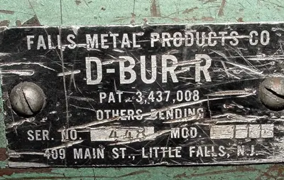 FALLS PRODUCTS D-BUR-R DEBURRER MODEL 131