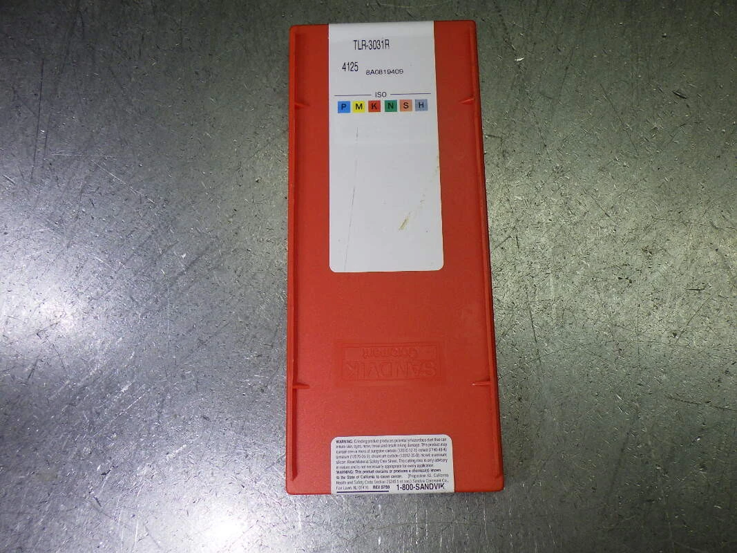 Sandvik Carbide Grooving Inserts QTY10 TLR-3031R 4125 (LOC2083A)