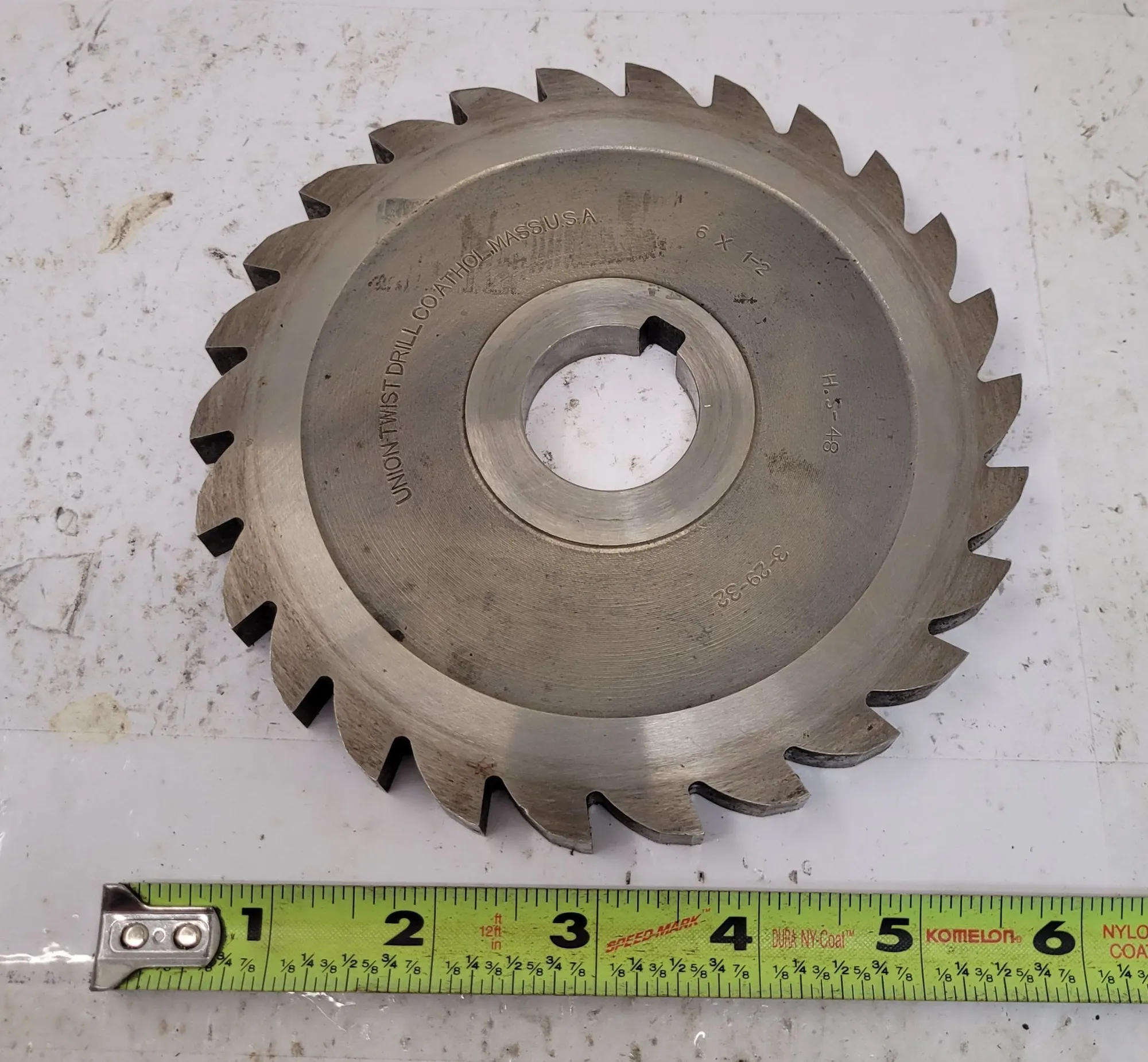 USED Union Twist Drill Co. HS-48 Sawmill