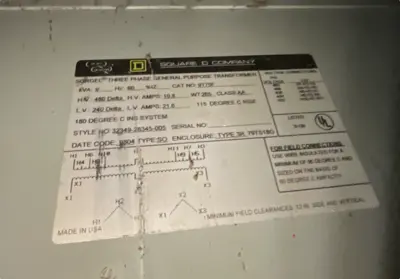 Used Square D 9T75F Welding Transformers Illinois US | ISP Equipment Group #1318713