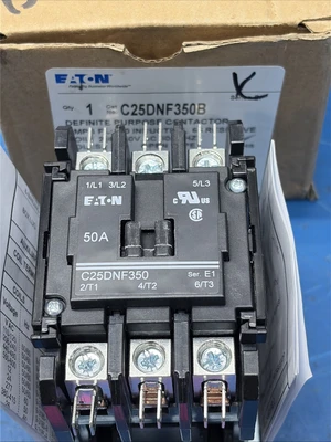 Eaton - Cutler Hammer C25DNF350B - Contactor 3 Pole, 50Amp, 240V