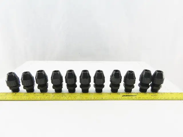T&B 1/2" Nylon Cable Strain Relief Cable Grip Box Connector Lot Of 11