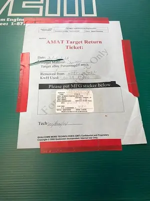 HONEYWELL TARGET 16.58INCH DIAX.680 MAT 5N5 AI