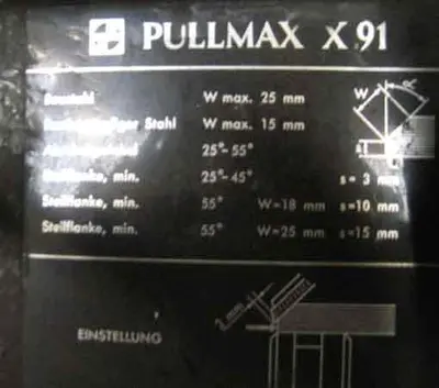 USED PULLMAX X 91