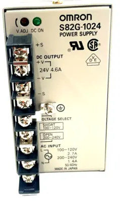 NEW OMRON S82G-1024 POWER SUPPLY 24VDC 4.6AMP S82G1024