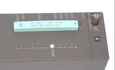NEW SIEMENS 6ES7-414-3XJ00-0AB0 CPU MODULE W/ 6ES7-952-1AK00-0AA0 1MB RAM
