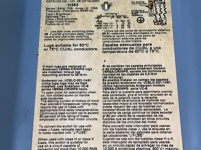 Used SQUARE D H363 Disconnects Ohio US | HGR 24 #1508162