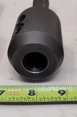 R-8 SOLID HOLDERS SET OF 9 - VARIOUS SIZES AND TYPES (END MILL HOLDERS, STUB, ARBOR)