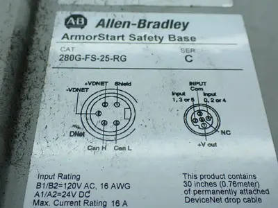 USED ALLENBRADLEY 280GFS25RG