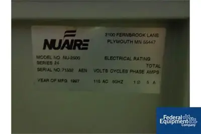USED Nuaire Nuaire IR Autoflow Incubator, Mod. NU-2500