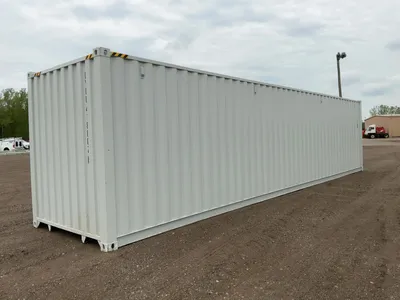 2026 40’L x 8’W x 9’ 6”T High Cube Shipping/Ground Container, swing doors on one end and four sets o...