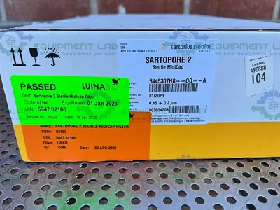 USED SARTORIUS 5445307H8 SARTOPORE 2 STERIL MIDICAP 0.45 + 0.2 UM