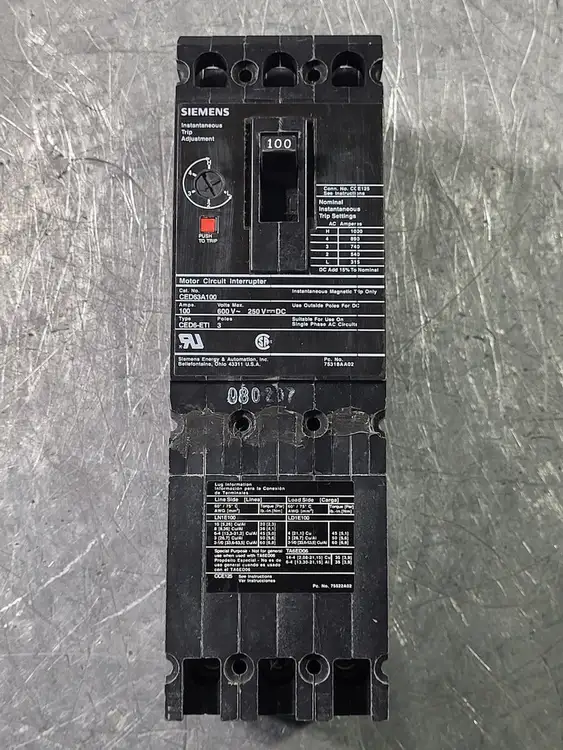 New | in-Stock SIEMENS CED63A100 Switchgears British Columbia CA | Lenmark #244667