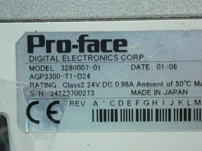 Used PROFACE 328000701 / AGP3300T1D24 Electrical Panels | HGR 24 #742068