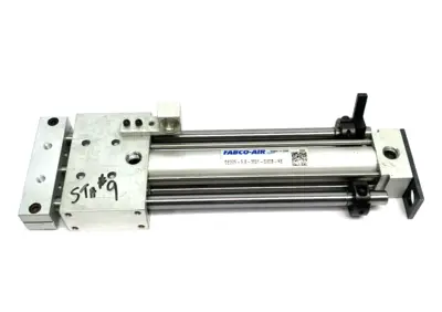 SE375-5.0-MS1-S40B-KE | Fabco Air  Dbl-Act Pneumatic Linear Guided Slide Actuator - Used
