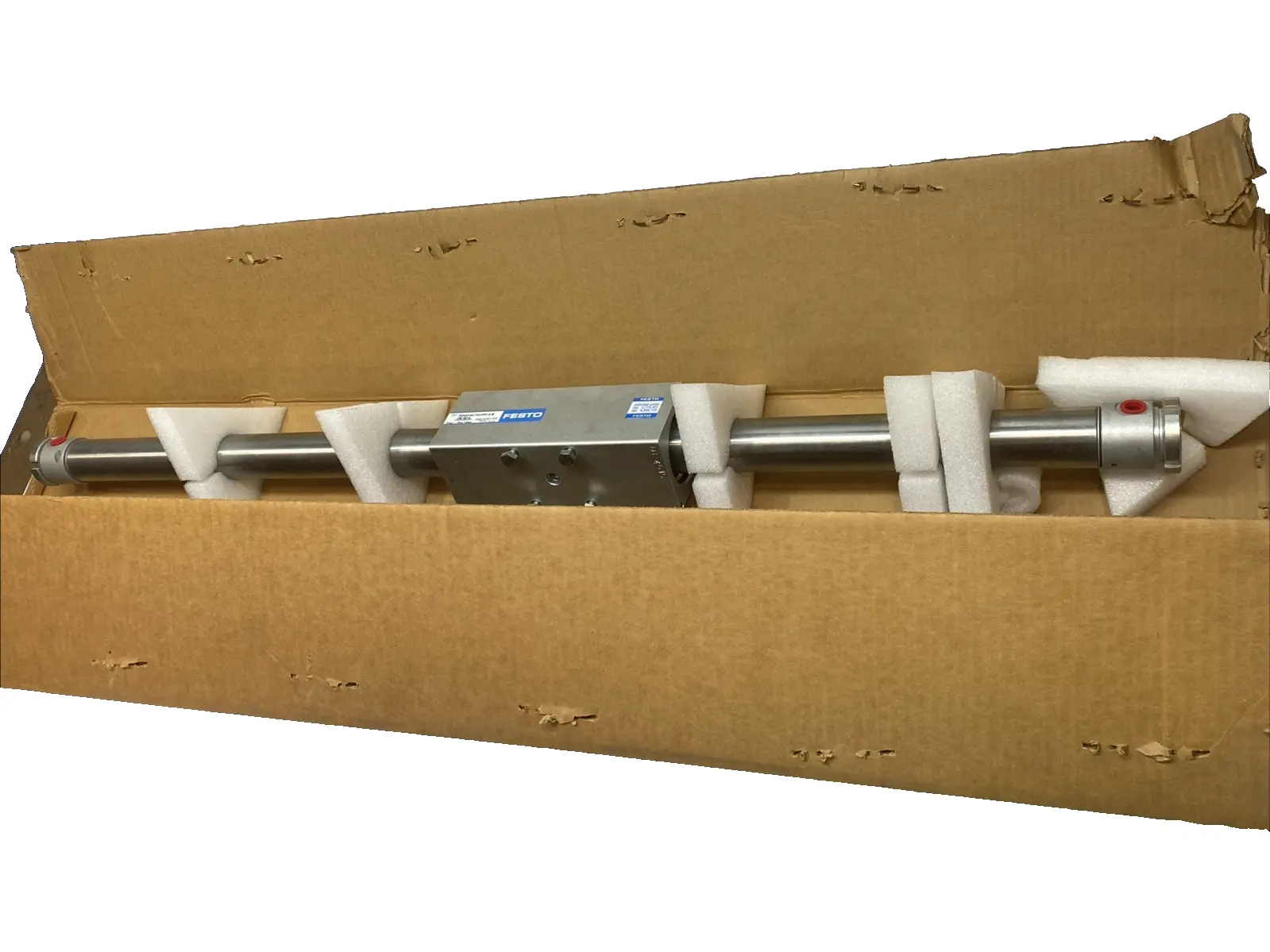 New | in-Stock Festo Rodless Linear Drive 40mm Bore 700mm Stroke Pneumatic Cylinders Michigan US | Maverick Industrial Sales #1401454