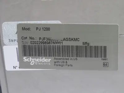 Used SCHNEIDER 1200 PJF36000S12AGSKMC Circuit Breakers Texas US | Aucto #1308415