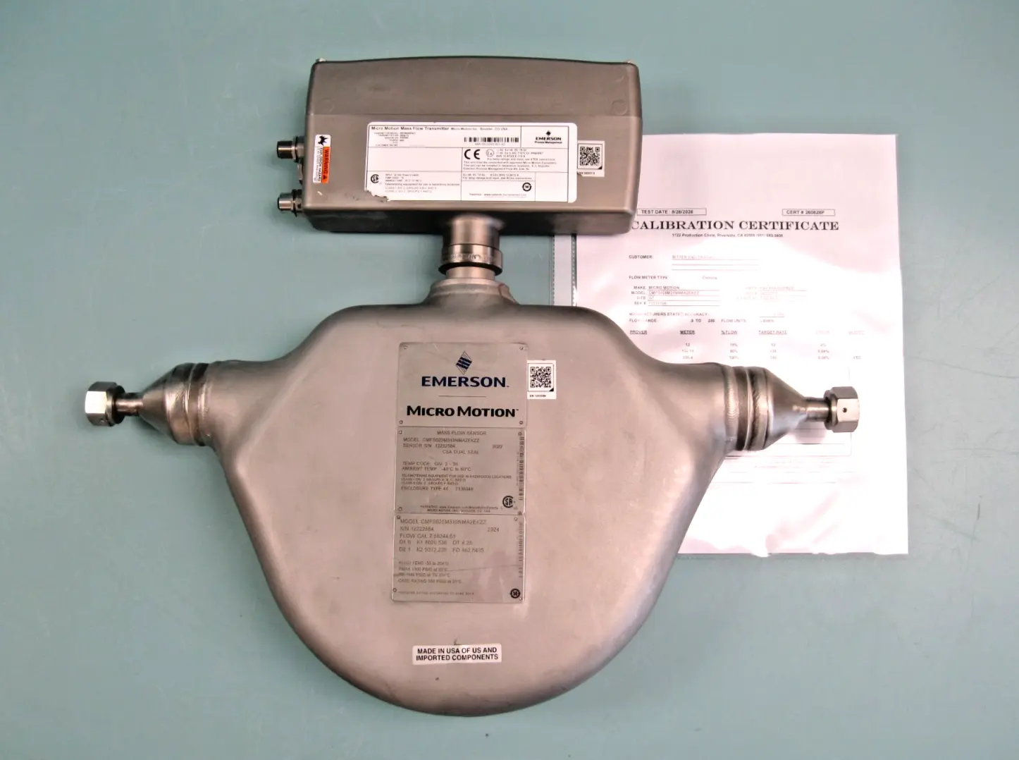 Used Micro Motion CMFS025M319NMA2EKZZ Sensors New Hampshire US | Bitter End Trading #1482151