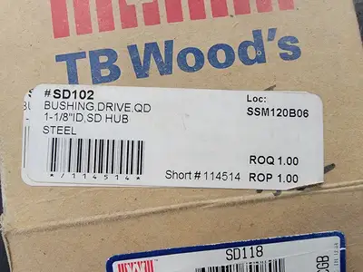 NEW TB WOOD'S SD 1-1/8