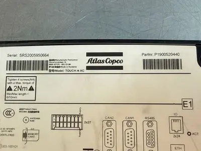 Atlas Copco P1900520440 Compressor Controller TOUCH 4 AC (9.3.5)