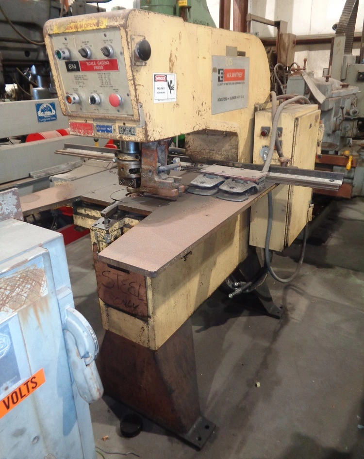 Used W.A. WHITNEY 614 Single Station Punches Texas US | Universal Metalworking Equipment #1282231