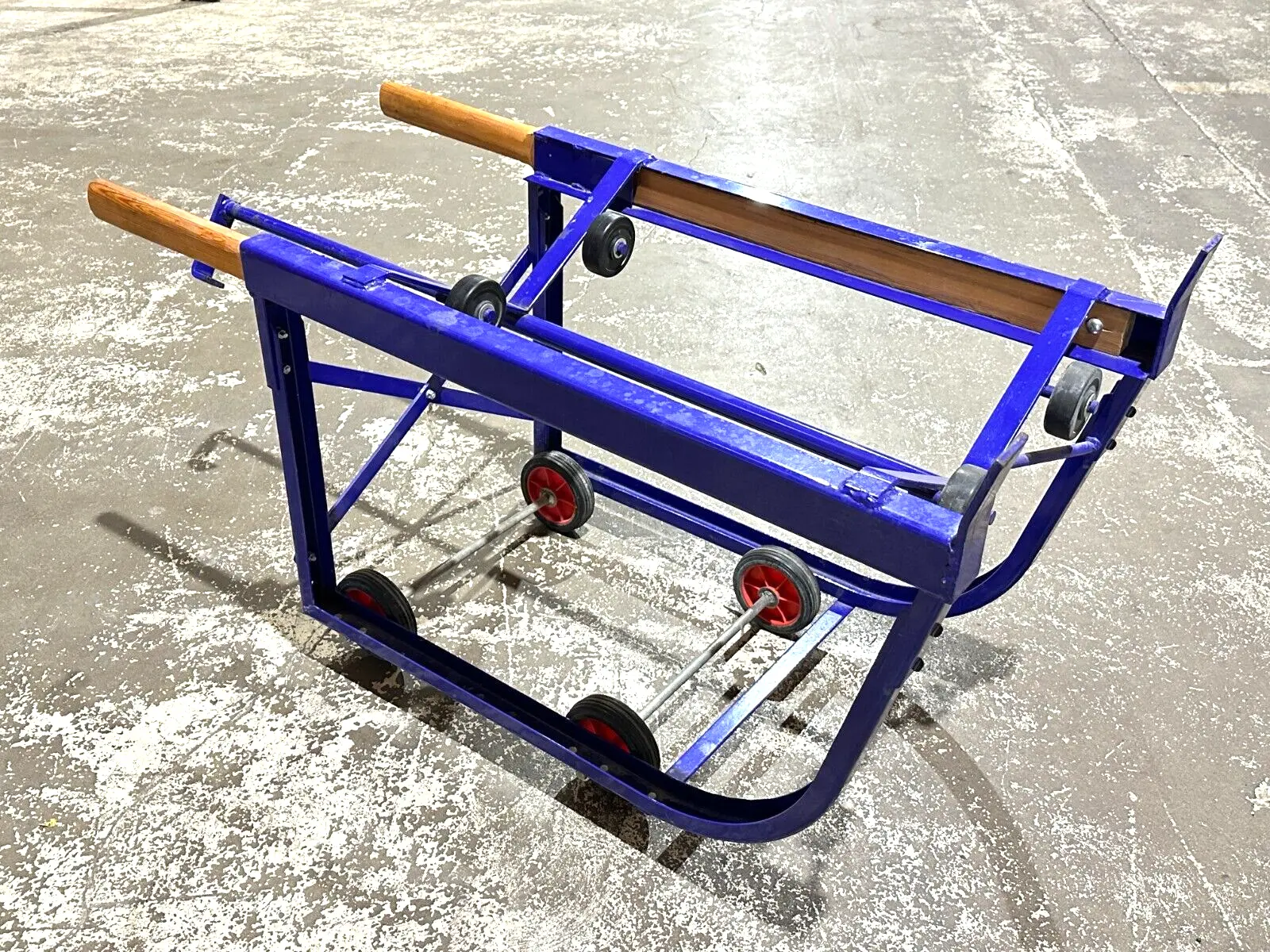 Used WORKSMART STEEL FRAME ROTATING DRUM CRADLE WITH WOODEN HANDLES Misc Industrial Equipment | Maverick Industrial Sales #1109235