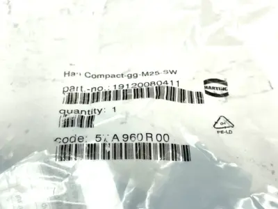 New | in-Stock HARTING Han Compact-gg-M25-SW,19 12 008 0411 Connector Accessories Michigan US | Maverick Industrial Sales #1487584