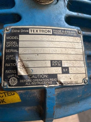 USED CONE DRIVE OU20-35-A7