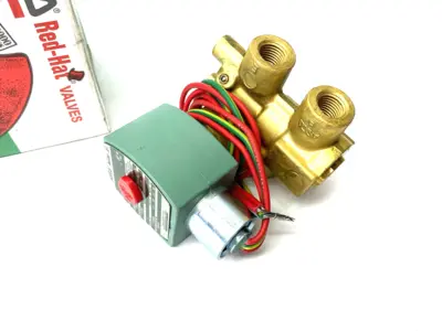 New | in-Stock ASCO RED HAT 3-WAY NORMALLY CLOSED SOLENOID VALVE 1/4" PIPE 20778 Solenoid Valves Michigan US | Maverick Industrial Sales #1090913